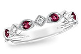 A156-38219: LDS WED RG .20 RUBY .26 TGW