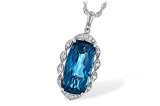 A253-64546: NECK 6.70 LONDON BLUE TOPAZ 6.81 TGW