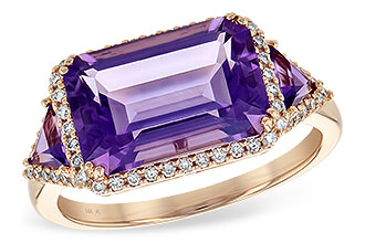 A253-64582: LDS RG 3.48 TW AMETHYST 3.70 TGW (12x8MM)