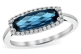 A253-68255: LDS RG 1.79 LONDON BLUE TOPAZ 1.90 TGW