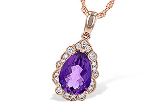 A253-70928: NECKLACE 1.53 AMETHYST 1.68 TGW (10x7 PS)