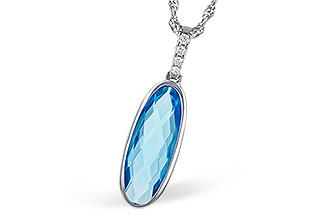 A336-39146: NECK 1.90 BLUE TOPAZ 1.93 TGW