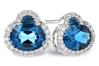 A336-42755: EARR 2.60 TW LONDON BLUE TOPAZ 2.81 TGW