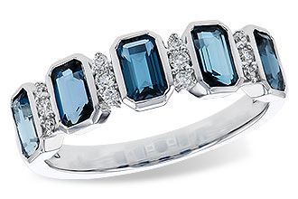 A338-20937: LDS RG 1.46 TW LONDON BLUE TOPAZ 1.58 TGW
