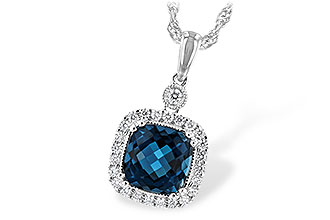 B252-73637: NECK 1.63 LONDON BLUE TOPAZ 1.80 TGW (7MM LBT)