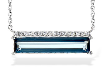 B253-69137: NECK 2.70 LONDON BLUE TOPAZ 2.80 TGW