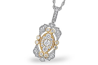 B336-41855: NECKLACE .50 TW