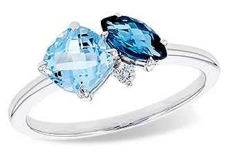 B337-29128: LDS RG 1.49 TW BLUE TOPAZ 1.52 TGW