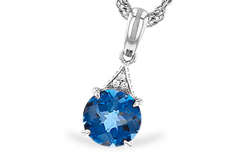 B337-31846: NECK 1.60 LONDON BLUE TOPAZ 1.61 TGW (7MM RD)
