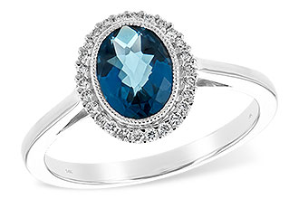 C252-73655: LDS RG 1.27 LONDON BLUE TOPAZ 1.42 TGW