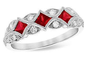 C336-39155: LDS WED RG .55 RUBY .70 TGW