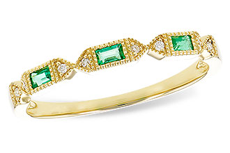 C337-27291: LDS WED RG .10 EMERALD .12 TGW