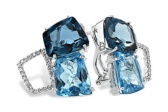 D251-84627: EARR 10.80 BLUE TOPAZ 11.00 TGW