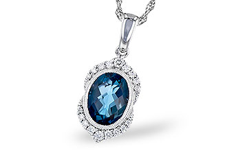D336-44609: NECK 1.96 LONDON BLUE TOPAZ 2.10 TGW