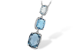 E251-88236: NECK 8.71 BLUE TOPAZ 8.89 TGW