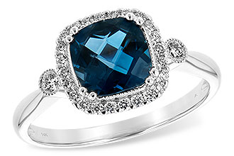 E252-73655: LDS RG 1.62 LONDON BLUE TOPAZ 1.78 TGW (7MM LBT)