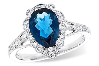 E336-42800: LDS RG 2.25 LONDON BLUE TOPAZ 2.47 TGW (10x7 PS)
