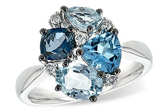 F252-73636: LDS RG 2.57 BLUE TOPAZ 2.65 TGW