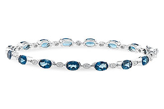 F253-69173: BRACELET 7.20 LONDON BLUE TOPAZ 7.36 TGW