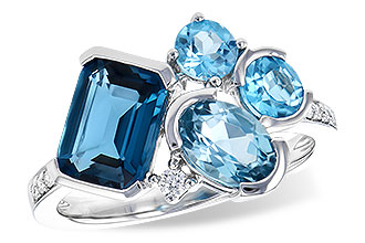 F336-42764: LDS RG 3.08 BLUE TOPAZ TW 3.15 TGW
