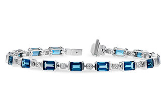 G336-38218: BRACELET 7.90 LONDON BLUE TOPAZ 8.13 TGW