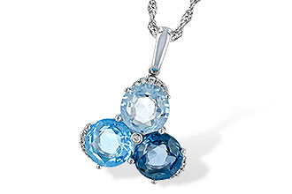 H252-73718: NECK 4.01 BLUE TOPAZ 4.06 TGW
