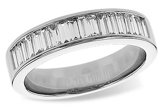 H338-18245: LDS DIA WED RG .70 TW BAGUETTES