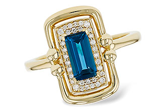 H339-09127: LDS RG .84 LONDON BLUE TOPAZ .96 TGW (8x4MM LBT)