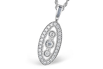 K336-37345: NECKLACE .34 TW