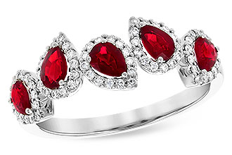 K336-38236: LDS RG .90 TW RUBY 1.14 TGW