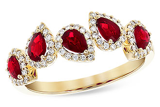 K336-38236: LDS RG .90 TW RUBY 1.14 TGW