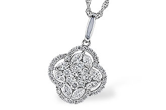 K337-29136: NECKLACE .58 TW