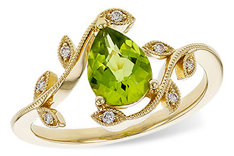 K338-20063: LDS RG 1.16 PERIDOT 1.22 TGW (8x6MM PER)
