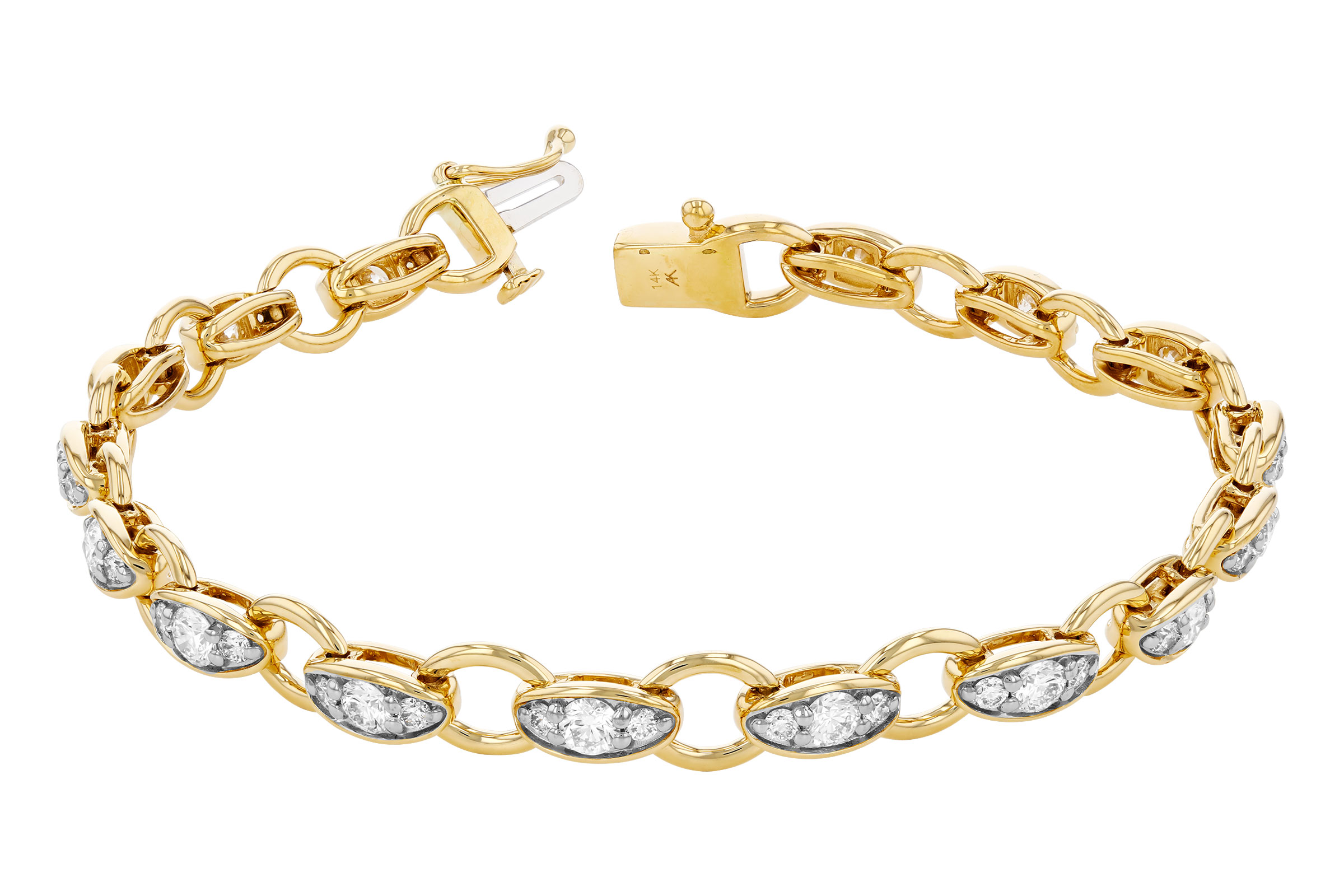 K339-10072: BRACELET 2.20 TW (7")
