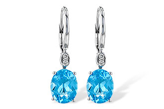 L253-71818: EARR 3.70 TW BLUE TOPAZ 3.75 TGW (9x7MM BT)