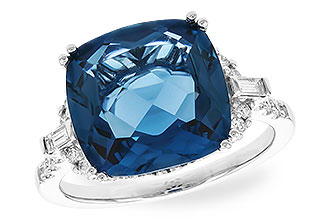 L337-30981: LDS RG 9.00 LONDON BLUE TOPAZ 9.25 TGW (12MM LBT)