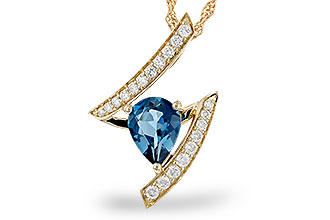 L338-19118: NECK 1.04 LONDON BLUE TOPAZ 1.23 TGW (8x6MM)