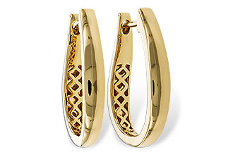 L338-23709: GOLD EARRINGS (22MM)