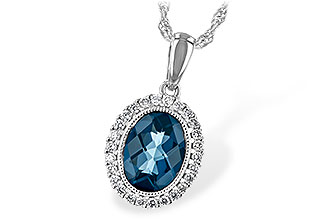 M252-73645: NECK 1.28 LONDON BLUE TOPAZ 1.41 TGW